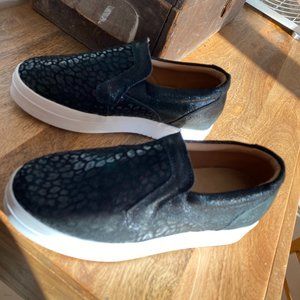 Classic Black with white soles slip on sneaker